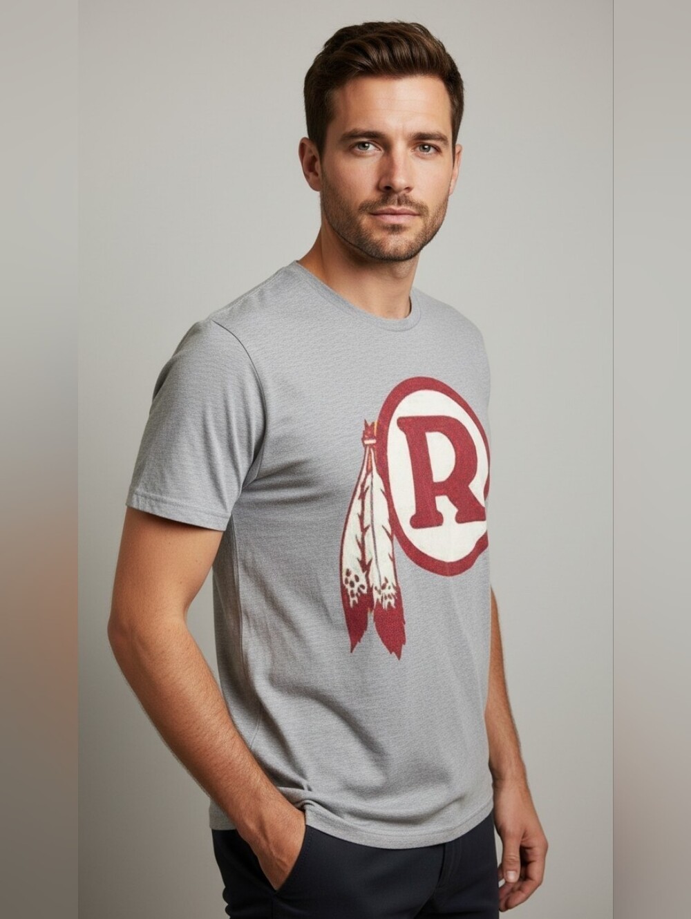 Washington Redskins Men’s Gray T-shirt Size XLarge